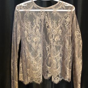 Long sleeve shirt cardigan